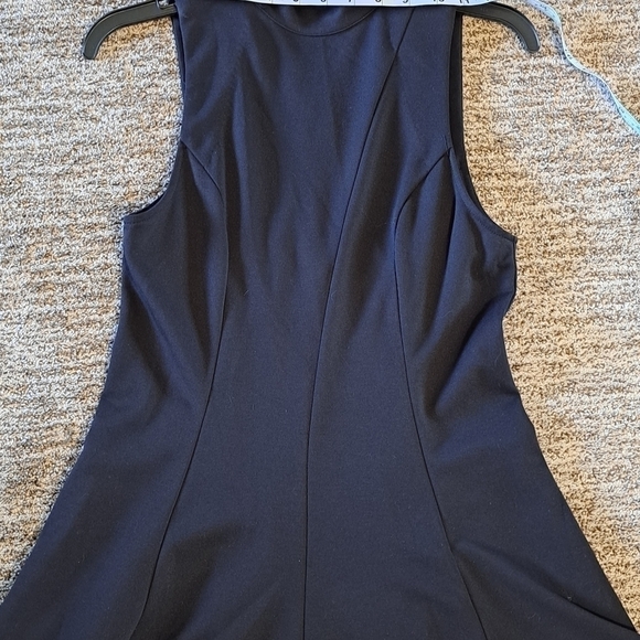 Free People Little Black Mini Dress High Neck Flare Pockets Size Small - Picture 9 of 12